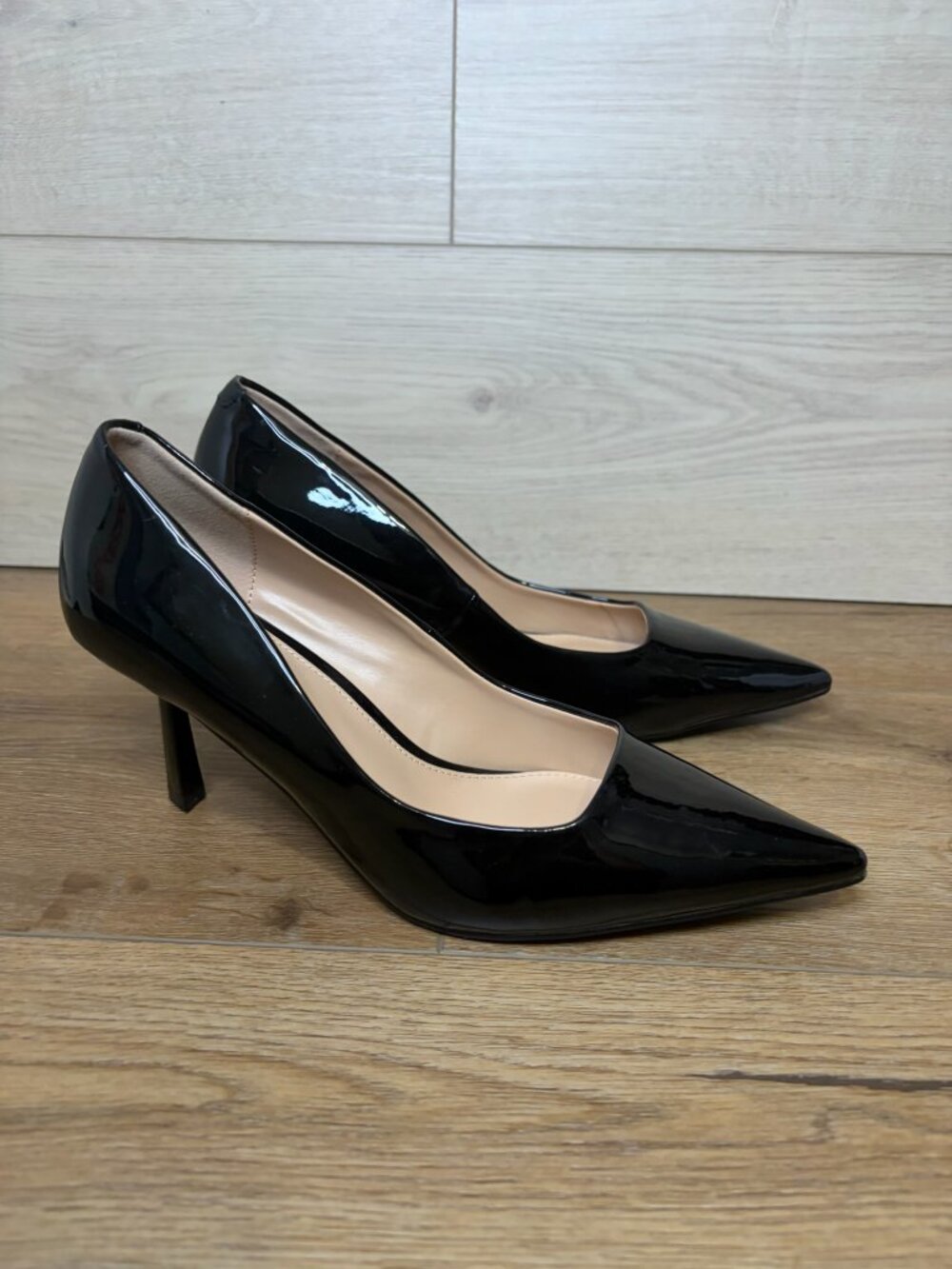 Madden Girl Black Patent Brynn Pumps Heels Size 8